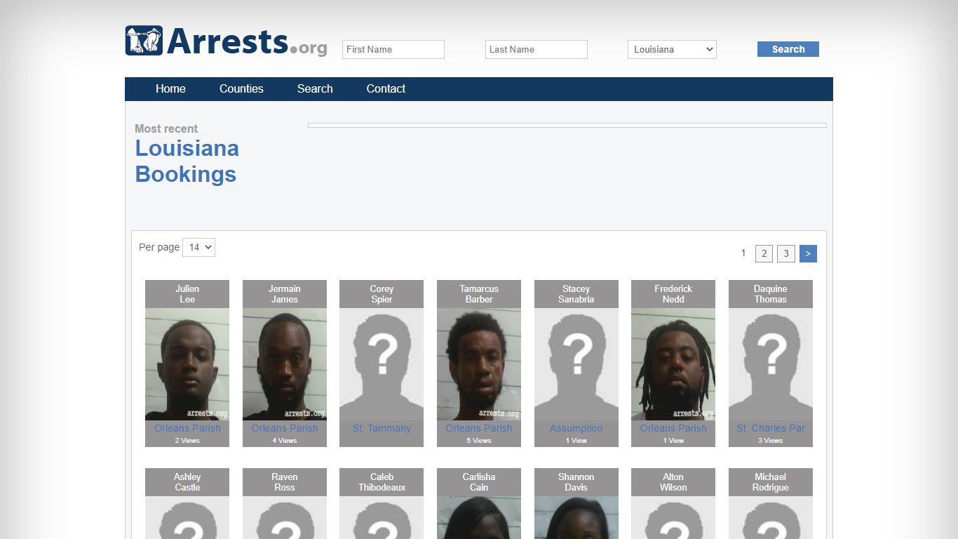 Louisiana Arrests and Inmate Search